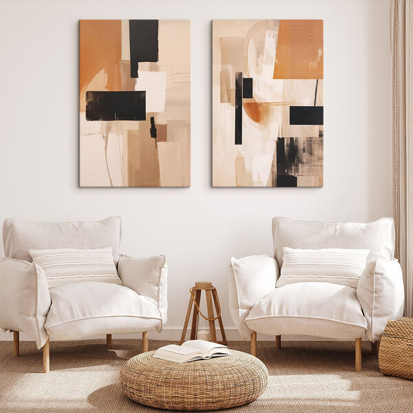 Painting of a couple of squares