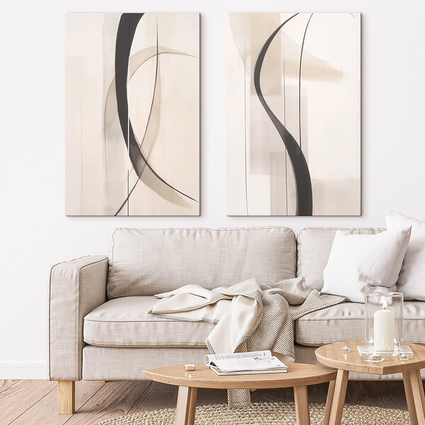 Dynamic curves in soft tones