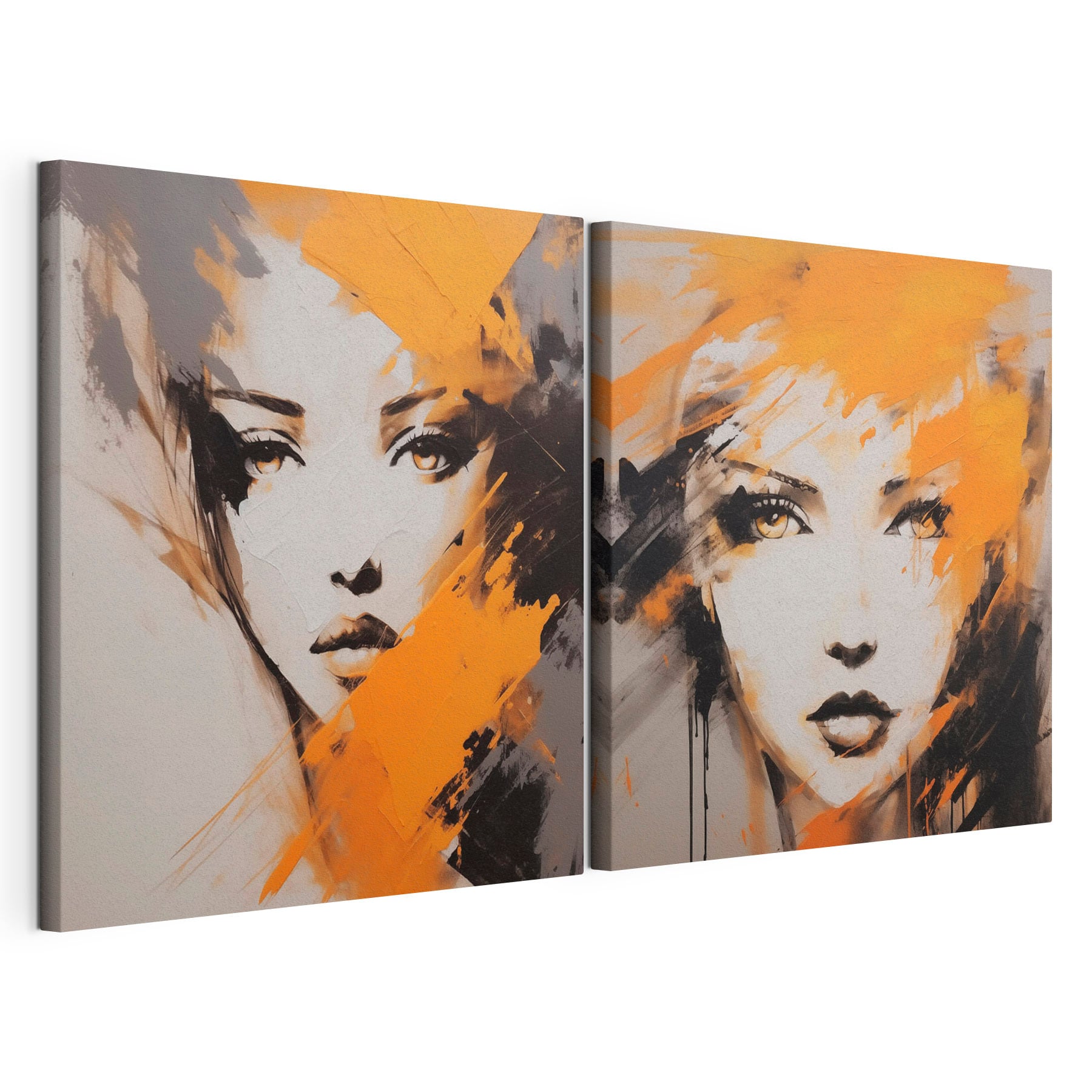 Painting of a woman's face