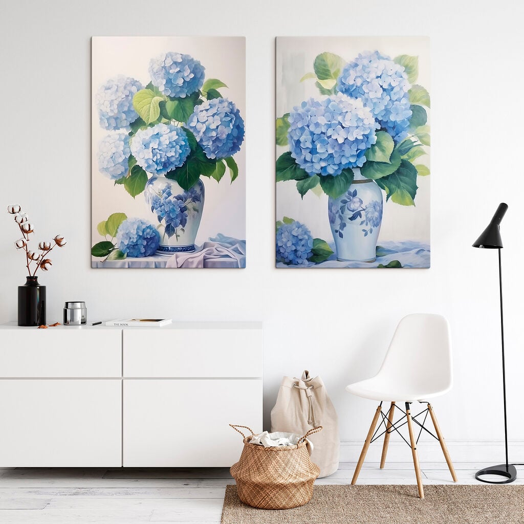 Painting of flowers in a vase