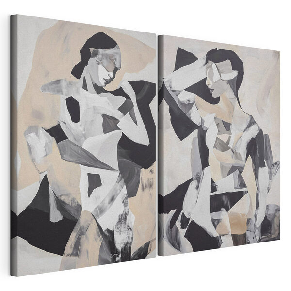 Two images of a woman