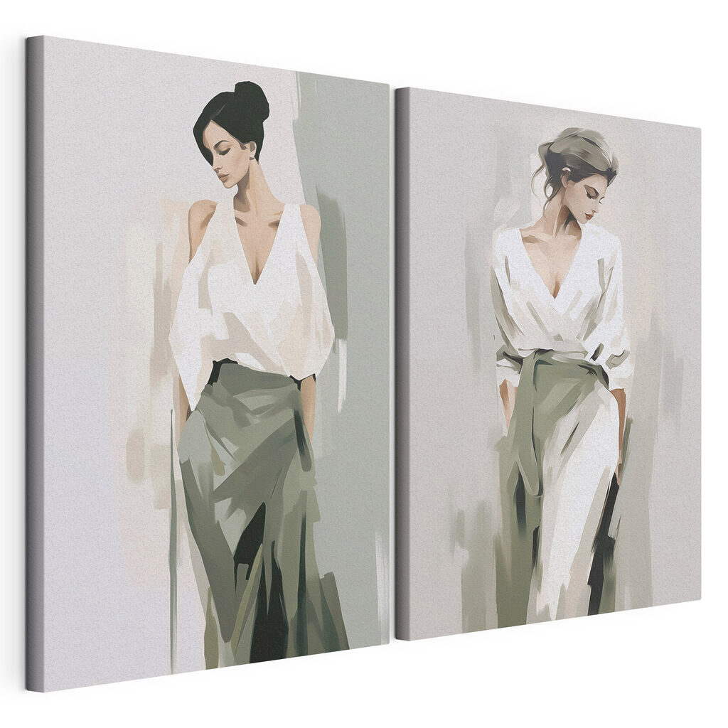 Woman in a white shirt