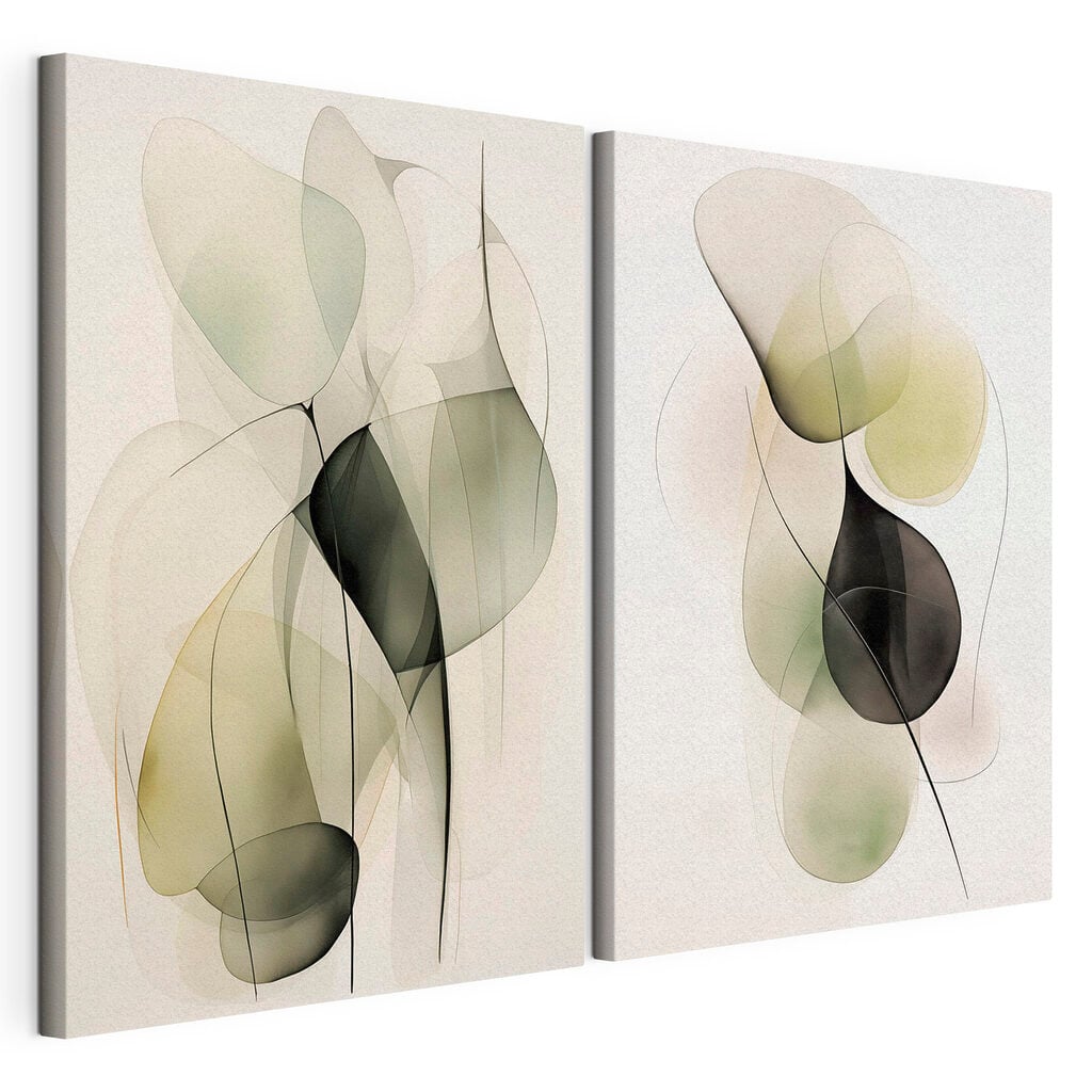 Abstract shapes in gentle colors