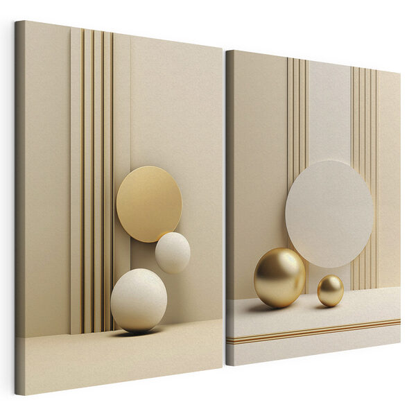 Dynamic shapes in neutral tones