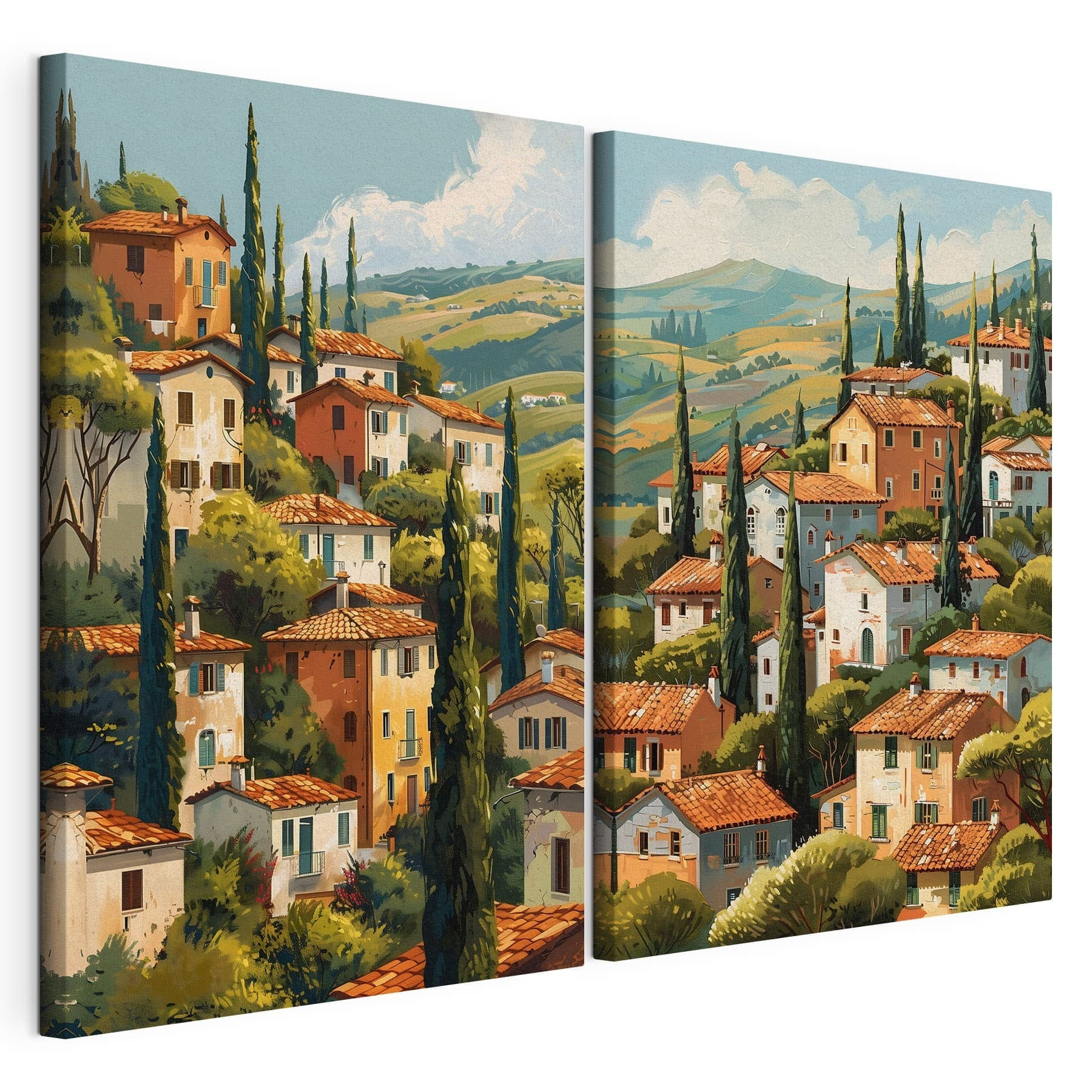 Painting of a town