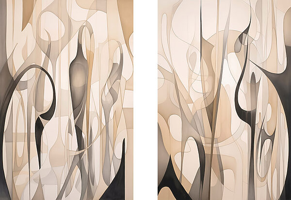 Pair of art pieces