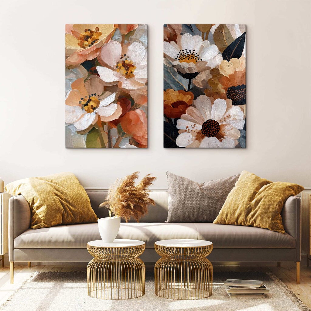 Floral beauty in warm tones