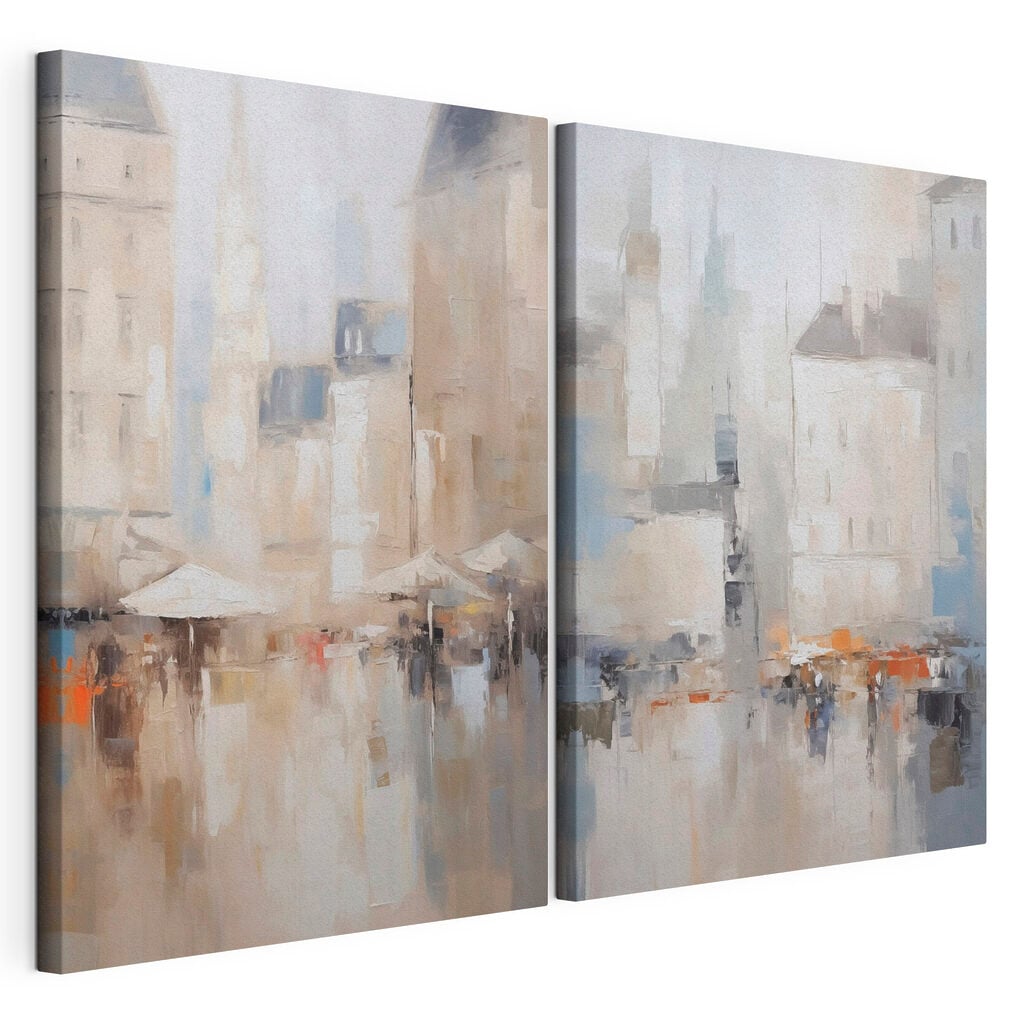Painting of a city