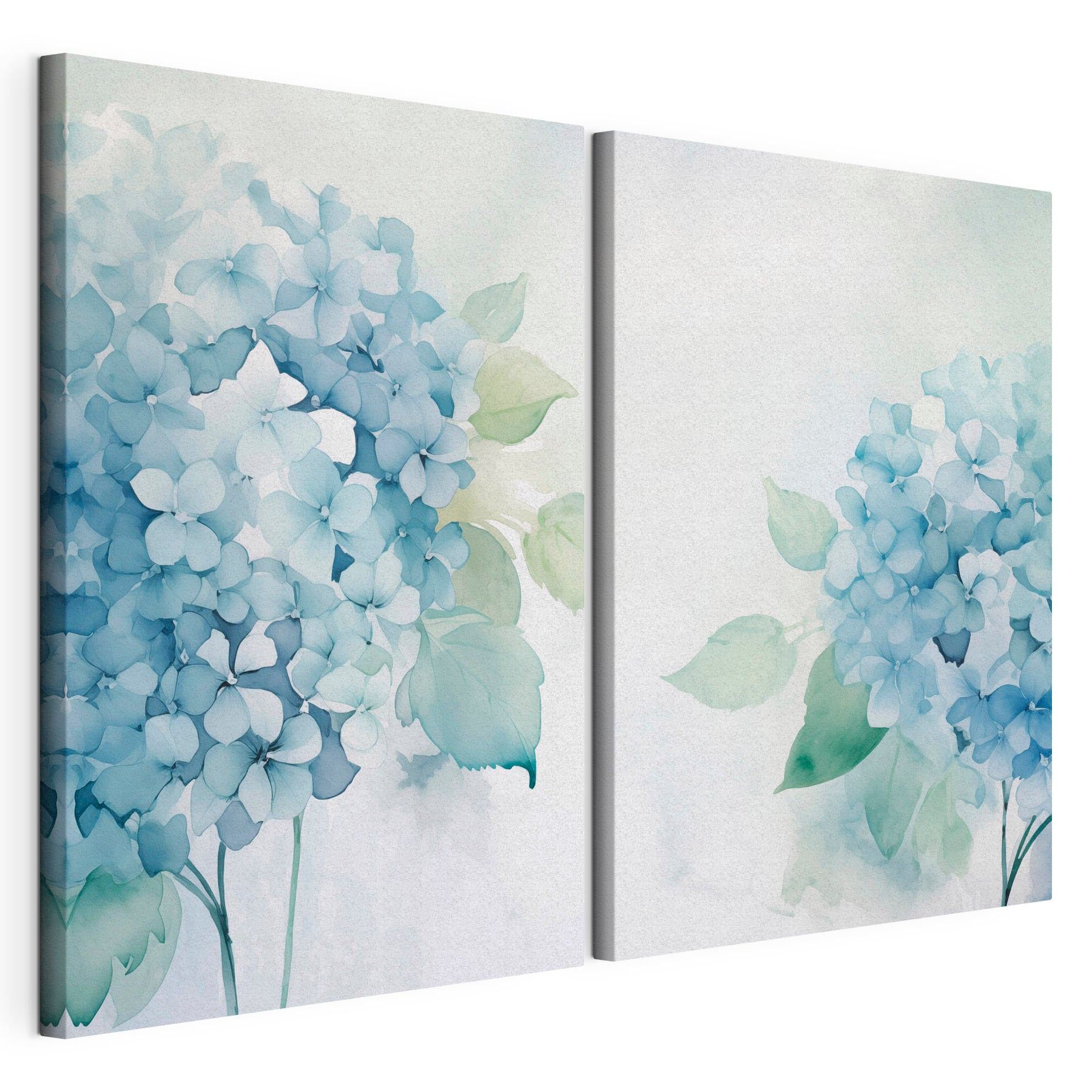 Painting of flowers and leaves