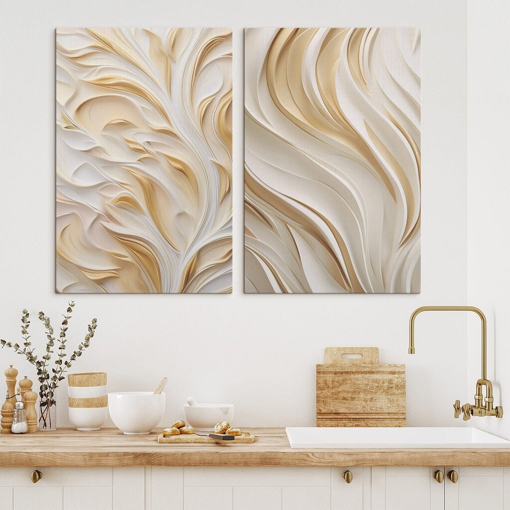 Flowing Lines with Soft Tones