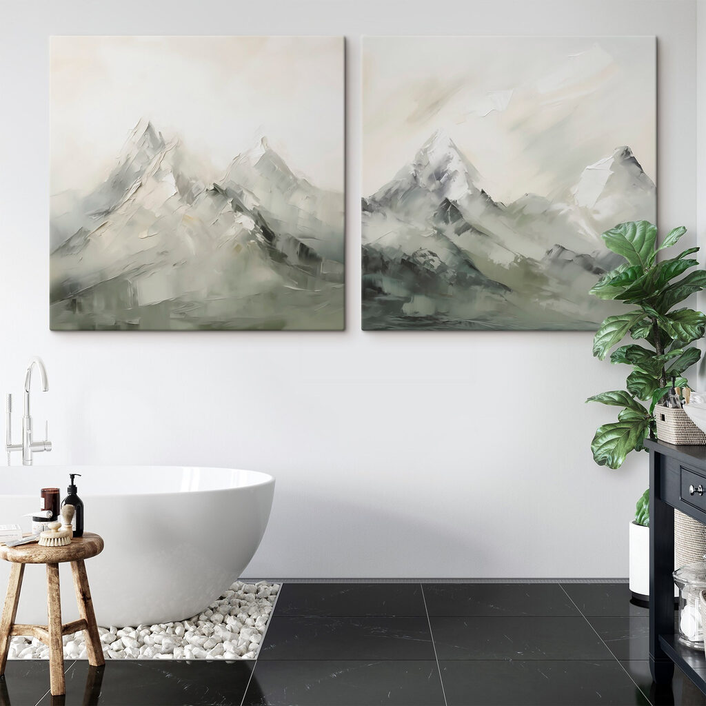 Painting of a mountain