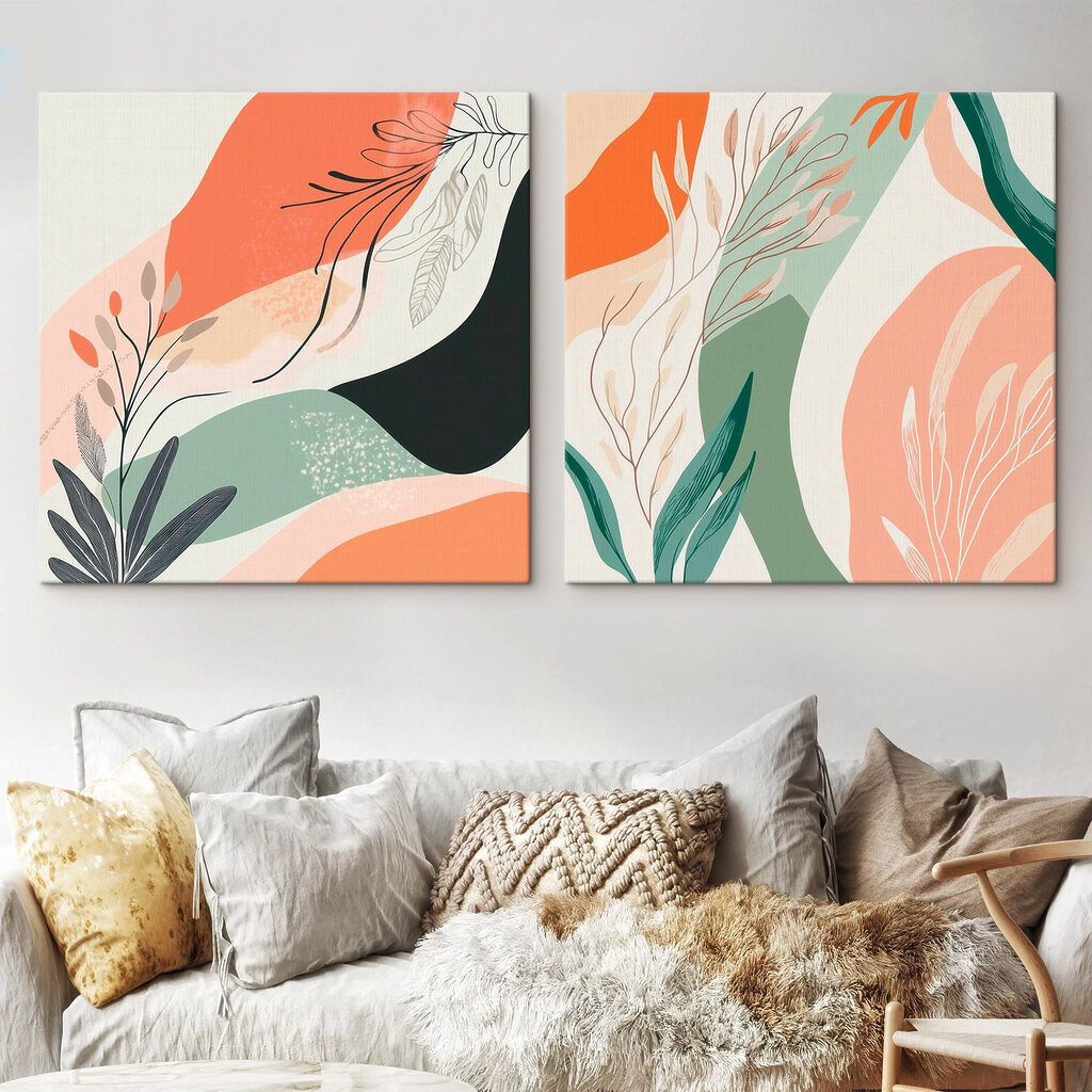 Two images of plants