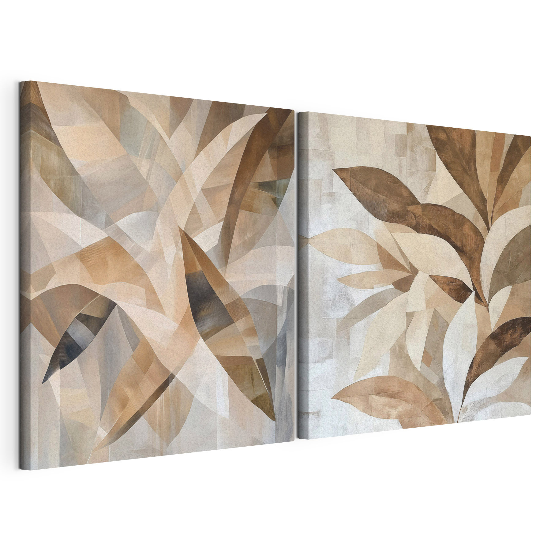 Fluid forms in warm hues