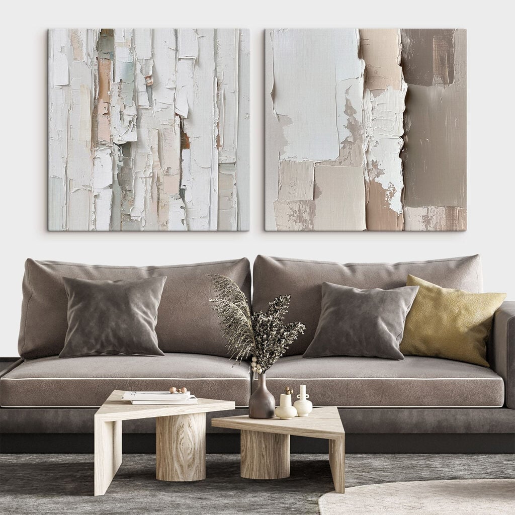 Abstract layers of soft hues