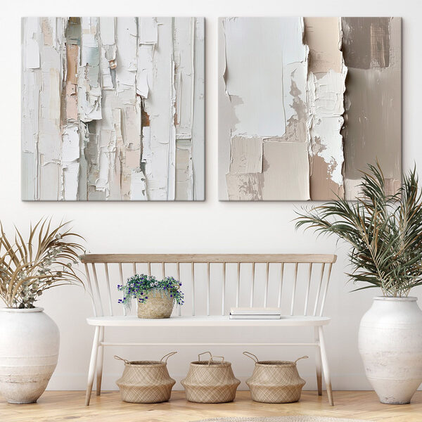 Abstract layers of soft hues