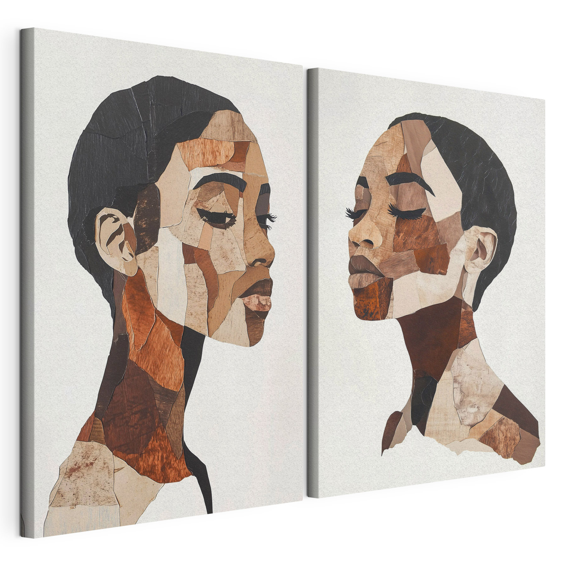 Collage of a woman's face