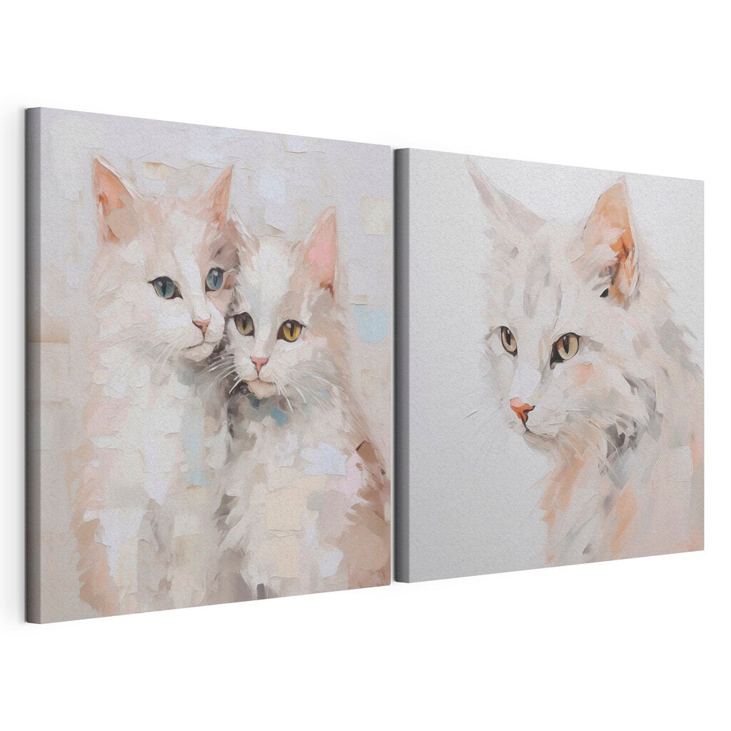 Two cats paintings