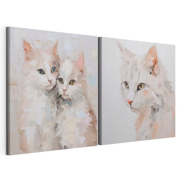 Two cats paintings