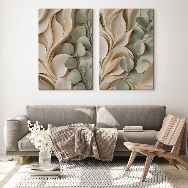 Natural curves and soft green leaves