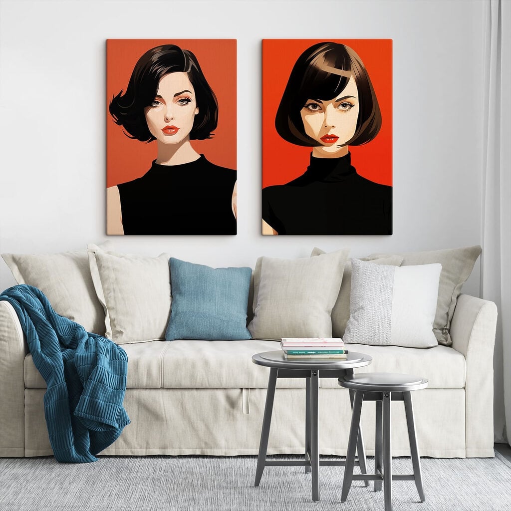 Woman with short hair