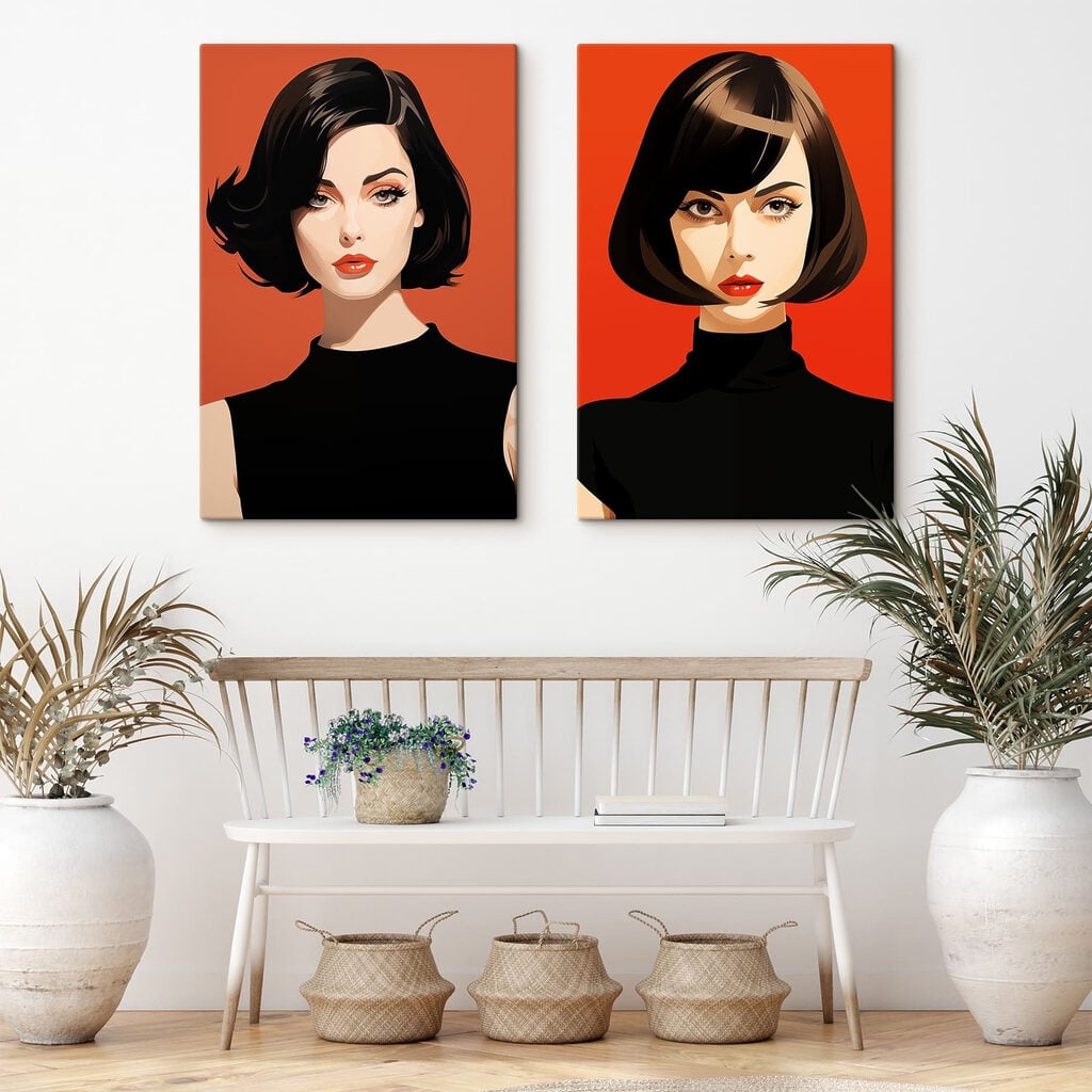 Woman with short hair