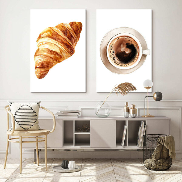 Croissant and a cup of coffee