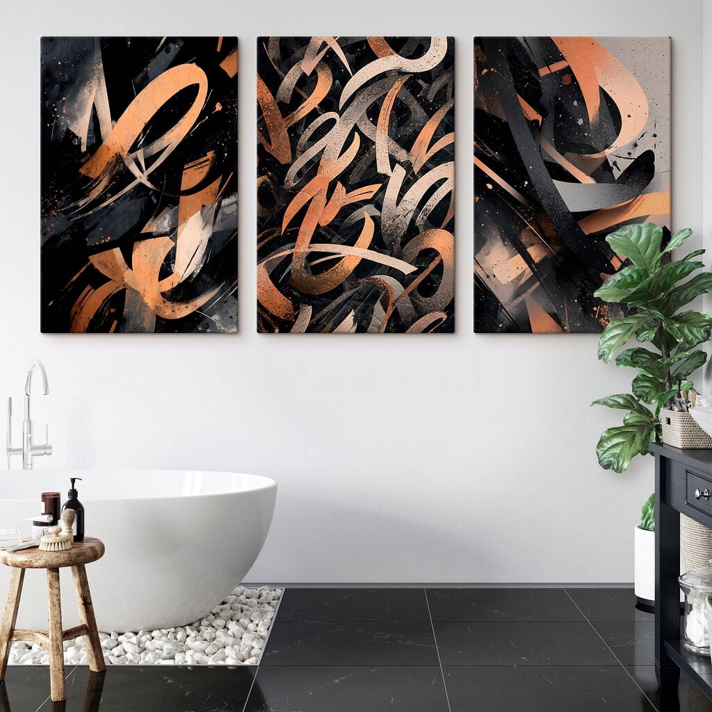 Group of art pieces