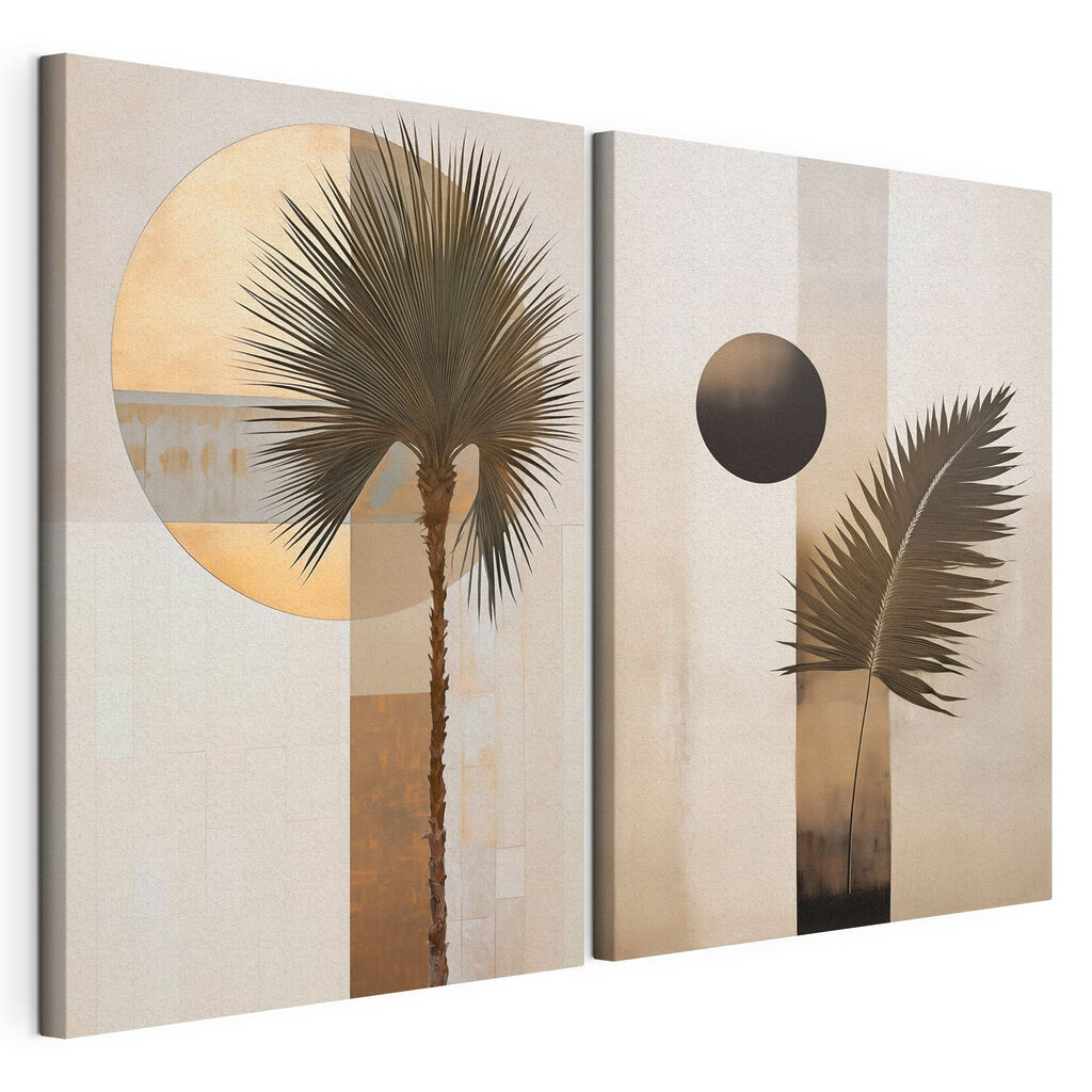 - Artistic tropical abstraction in neutral tones