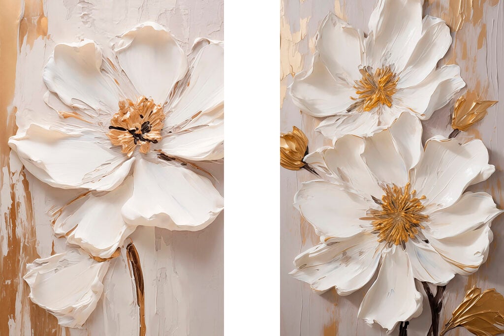 Delicate blooms in soft tones