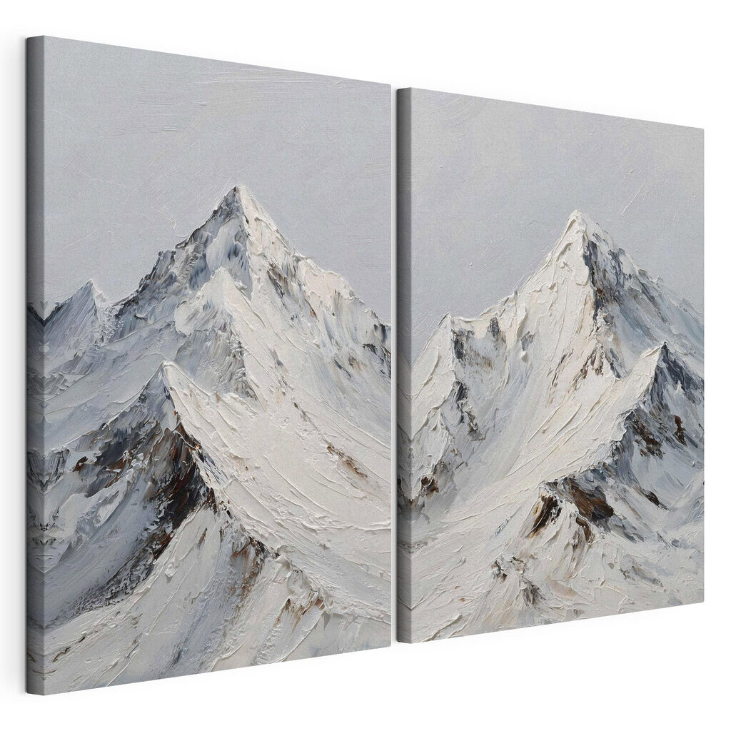 Mountain with snow on it