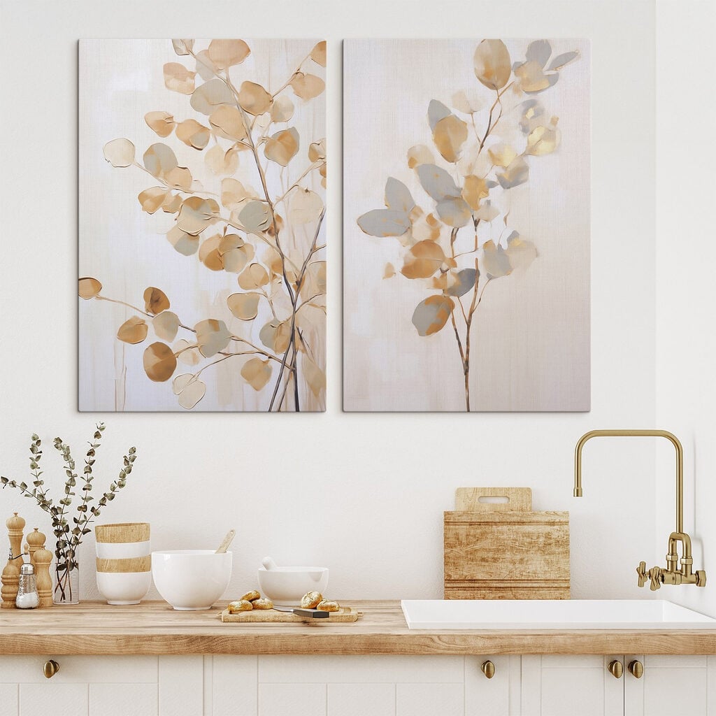 Painting of a tree with leaves