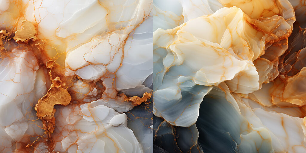 Abstract swirls of soft colors