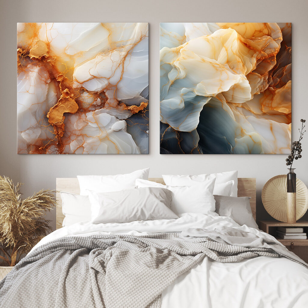 Abstract swirls of soft colors