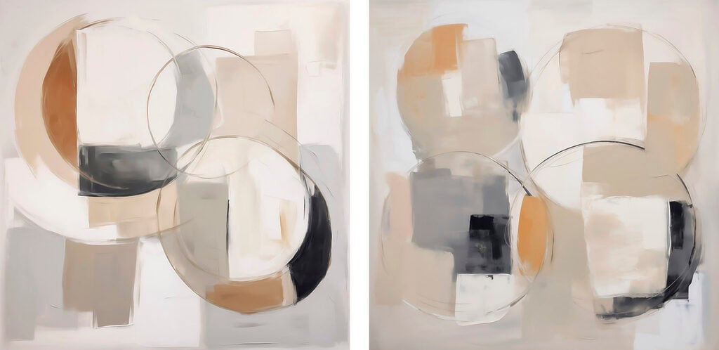 Pair of art pieces