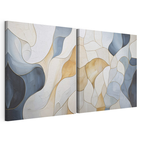 Flowing shapes in soft colors