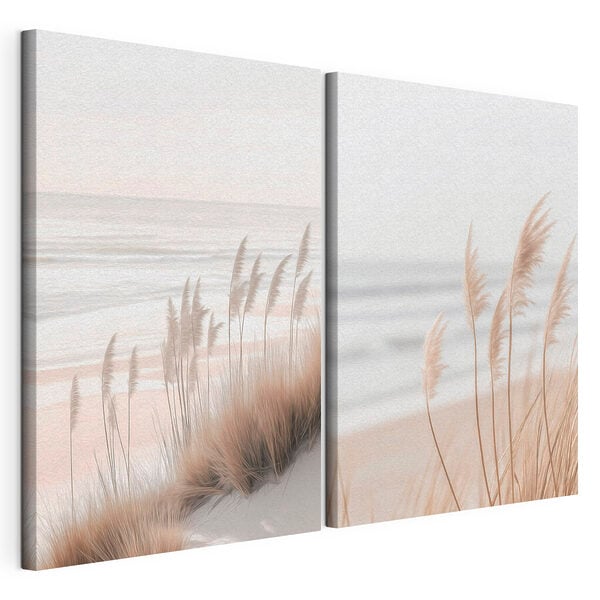 Gentle waves caress sandy shores