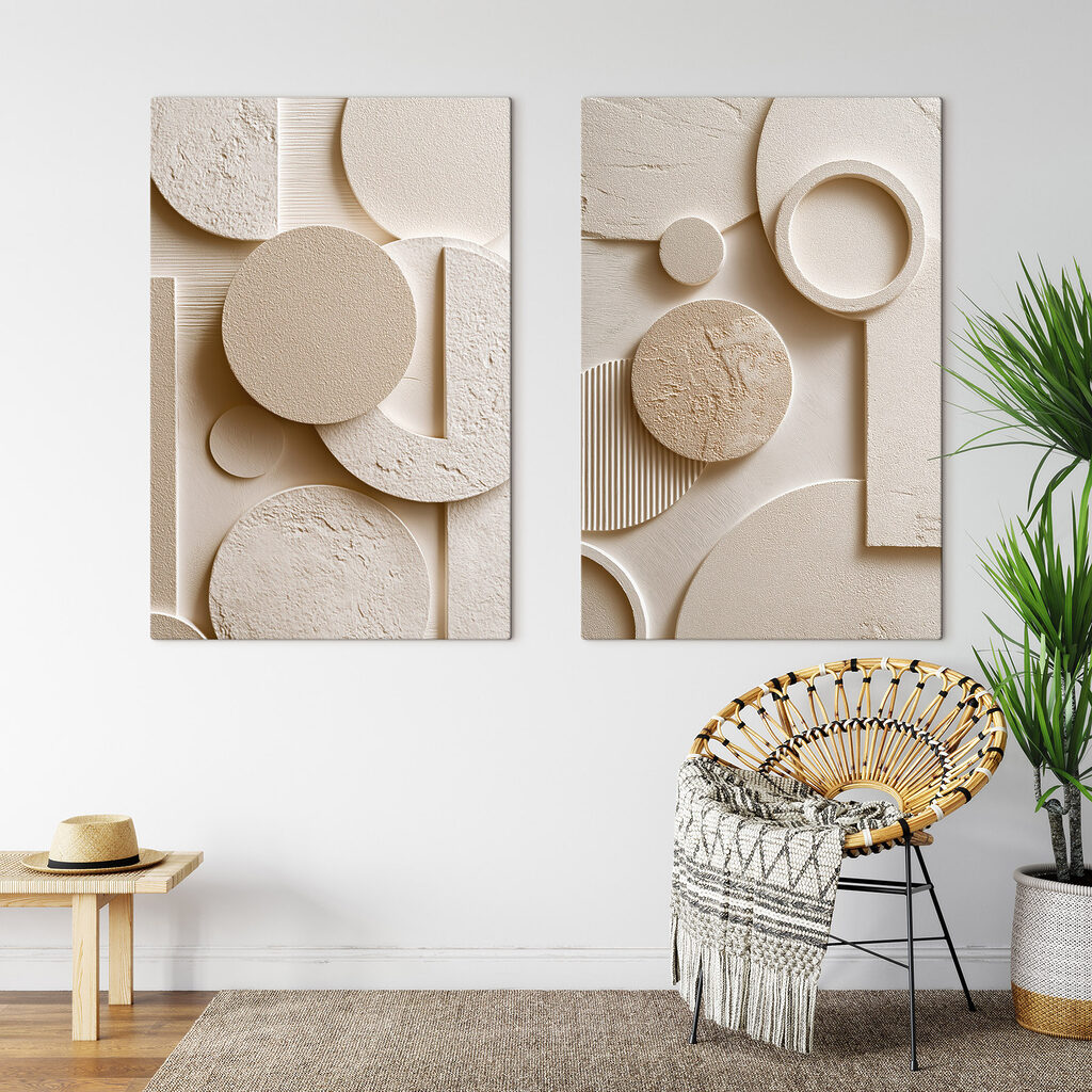 Collage of different shapes