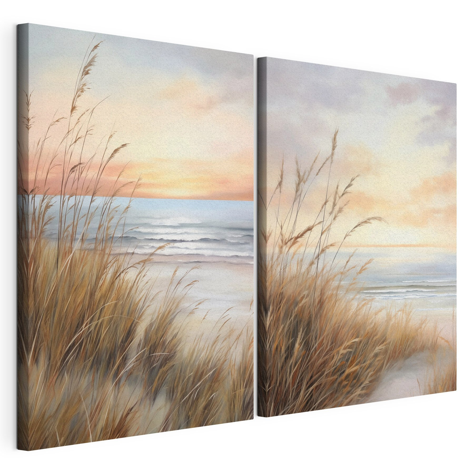 Painting of a beach and a beach