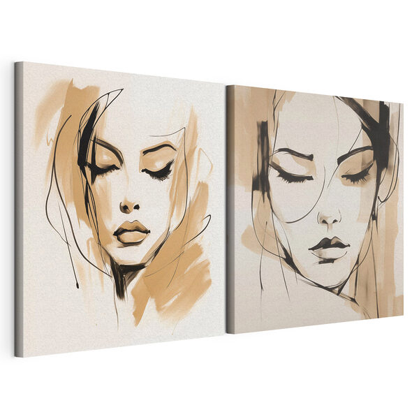 Drawing of a woman's face