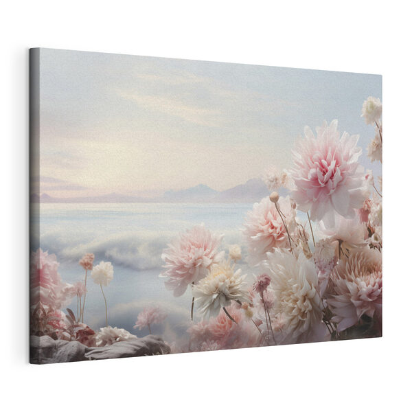 Group of flowers on a cliff