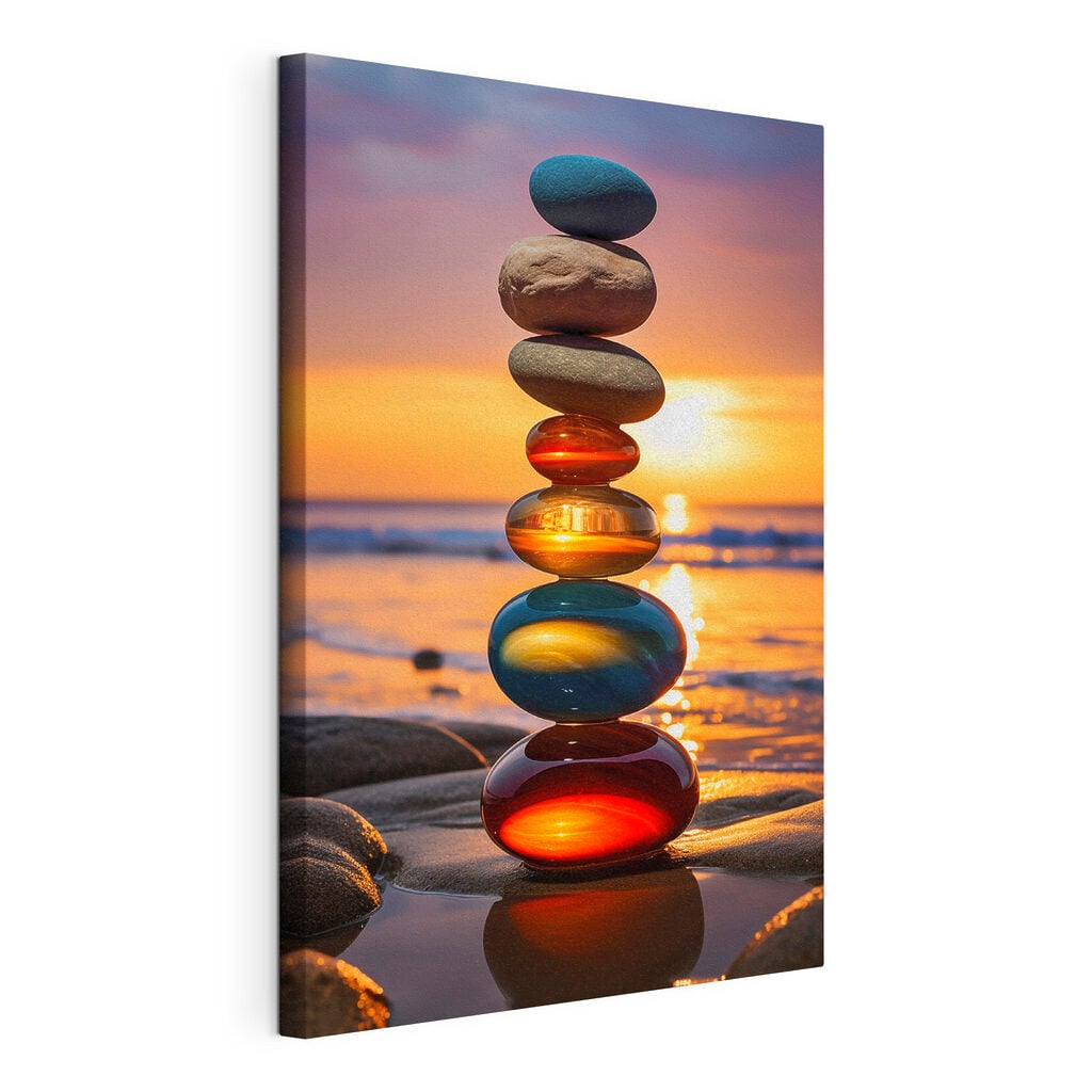Stack of rocks on a beach