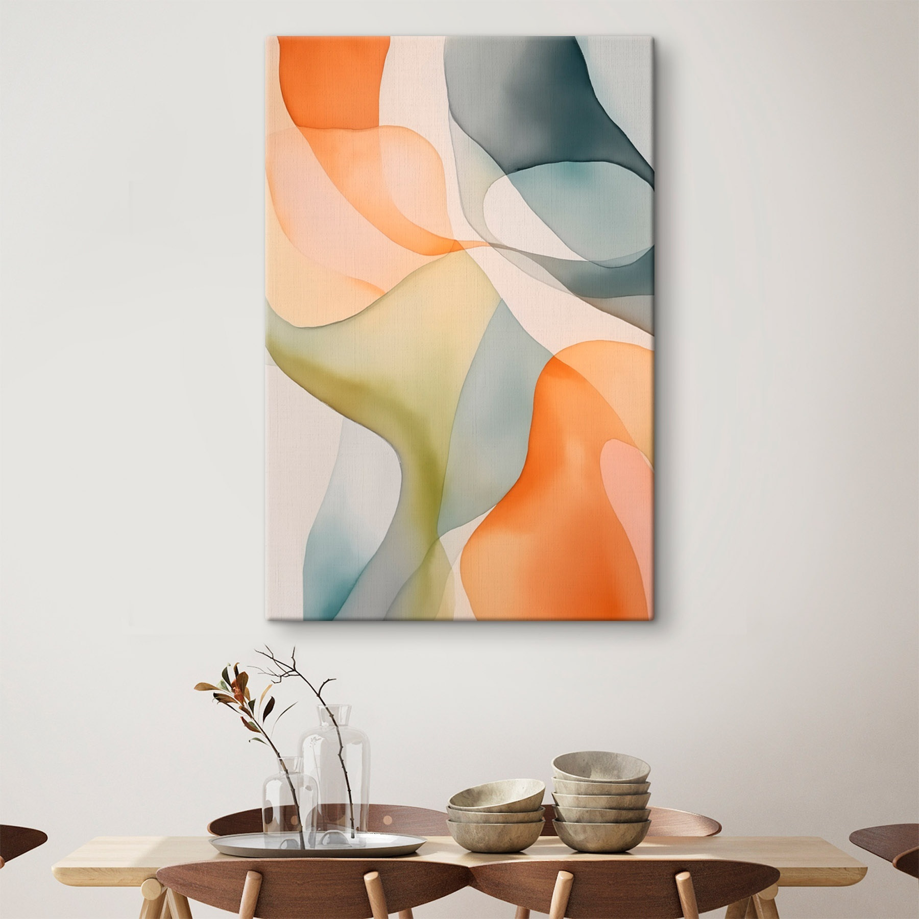 Flowing colors in gentle harmony