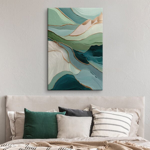 Flowing layers of soft color harmony