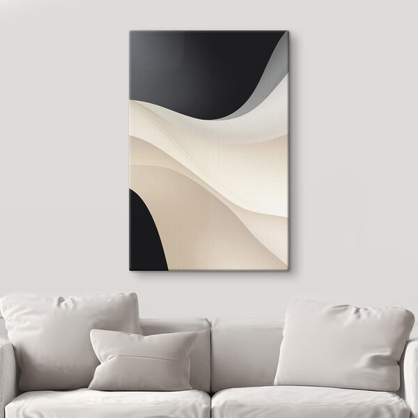 Black and white wavy lines
