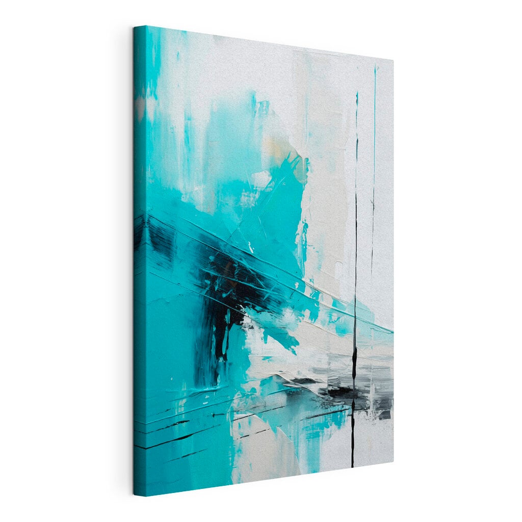Blue and white painting
