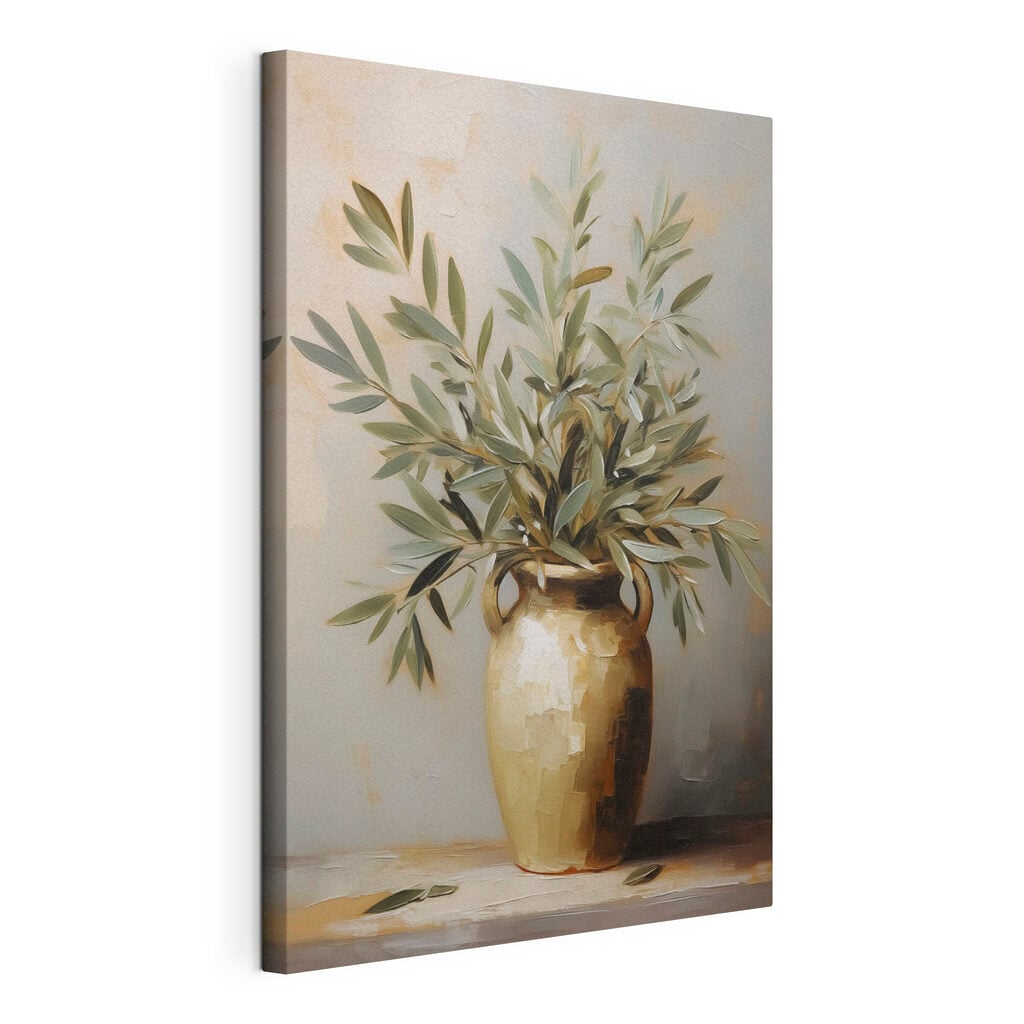 Painting of a plant in a vase