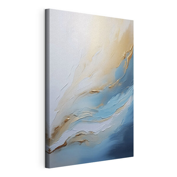 Blue and white painting