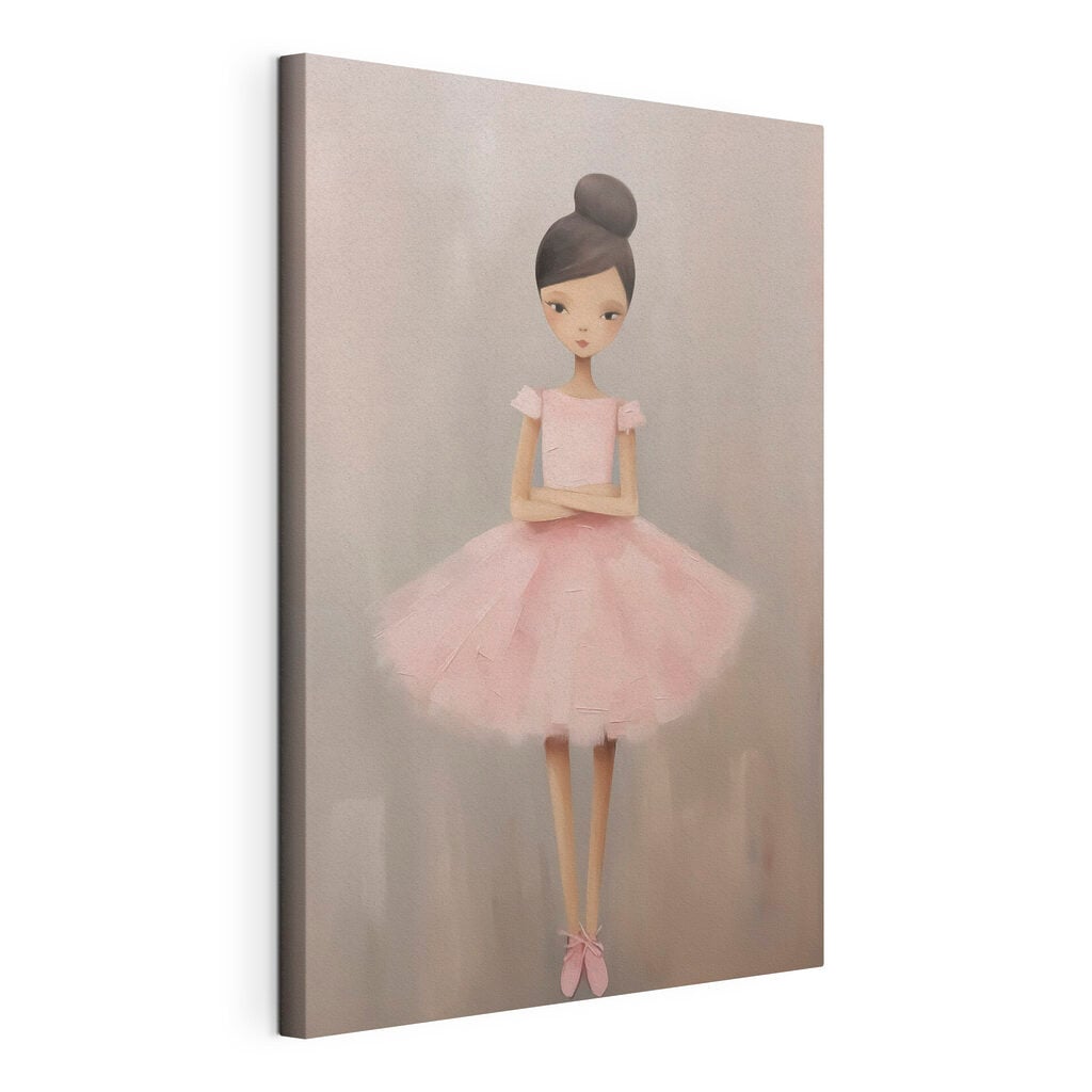 Girl in a pink dress