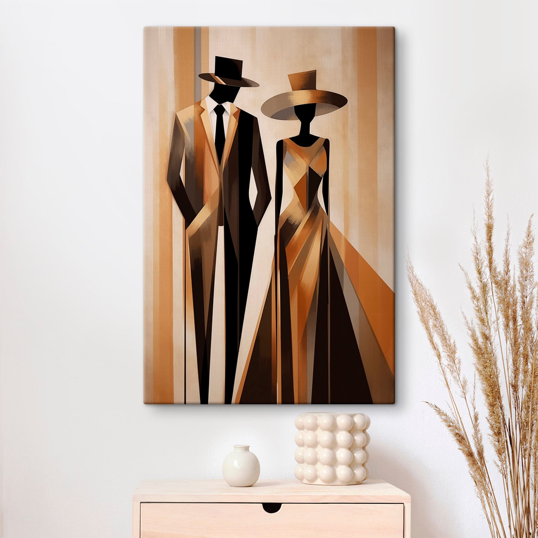 Painting of a man and woman