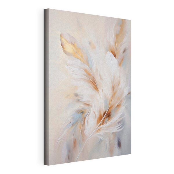 Soft feathers in gentle colors